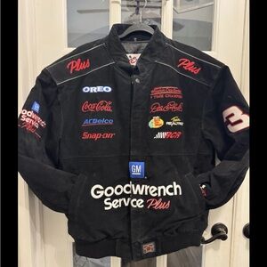Chase Authentics Black Racing Bomber Jacket